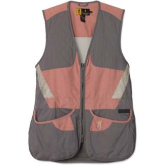 Browning pink and gray women trap shooting vest 323x323px