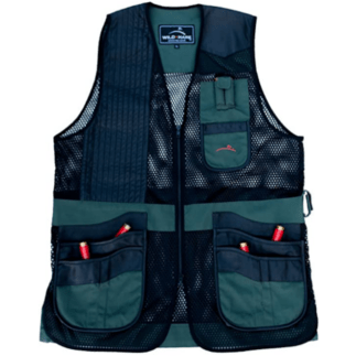 Wild Hare green and black trap shooting vest